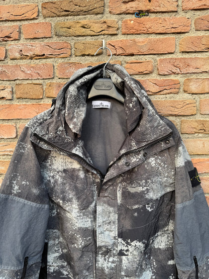 Stone Island Dissolving Grid Camo Nylon Jacket - L