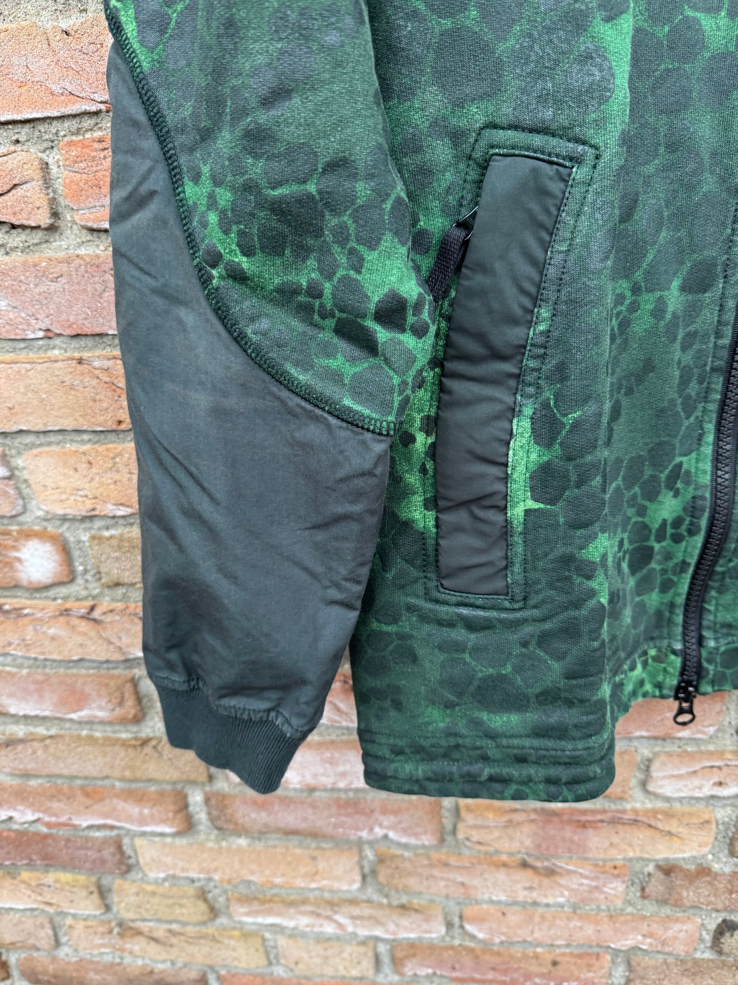 Stone Island Alligator Camo Zipped Hoodie - L