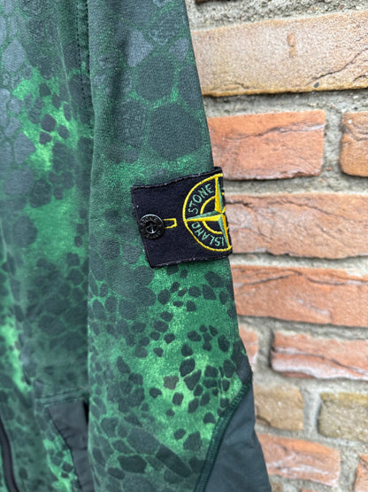 Stone Island Alligator Camo Zipped Hoodie - L