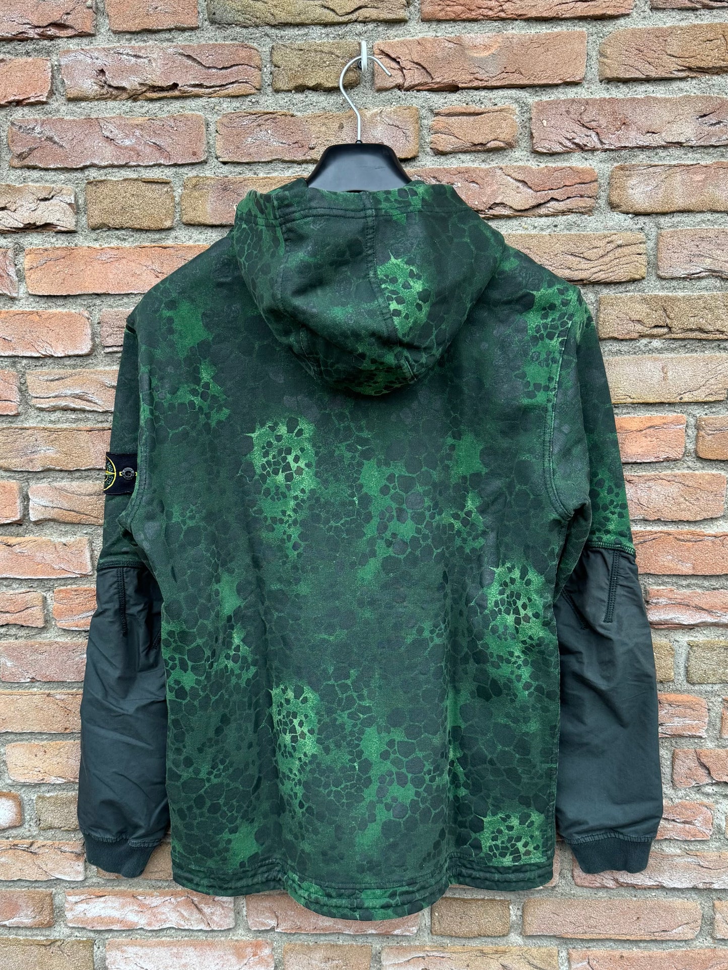 Stone Island Alligator Camo Zipped Hoodie - L