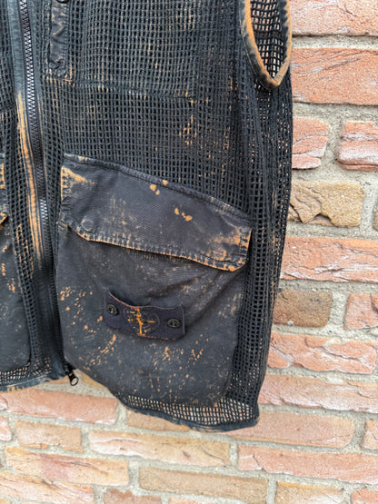 Stone Island Ripstop + Cotton Mesh Off-Dye OVD Gilet - L