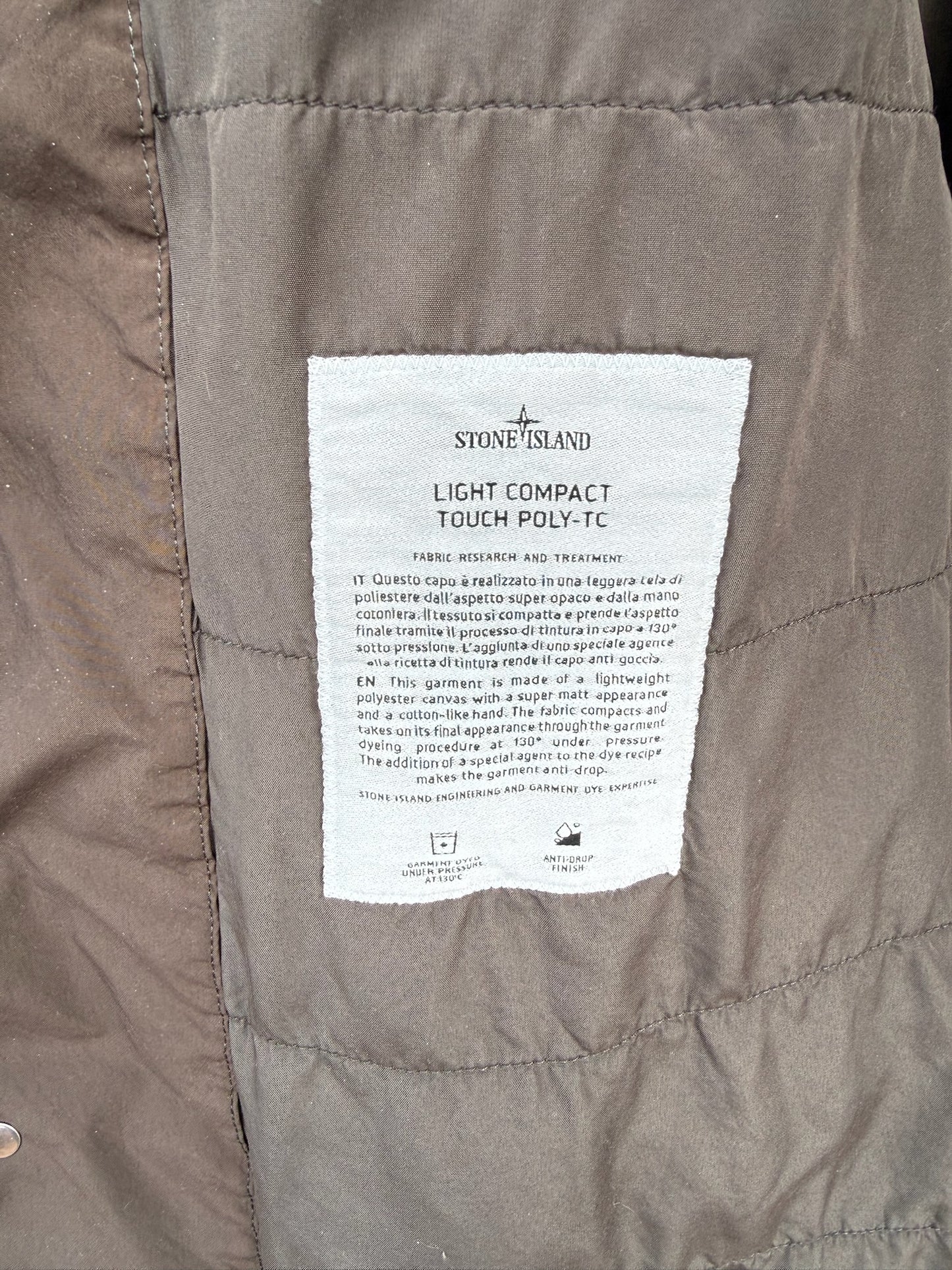 Stone Island Light Compact Touch Poly-TC Jacket - XL