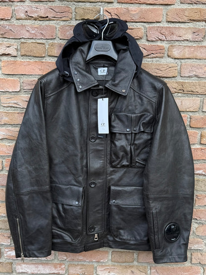 C.P. Company Leather La Mille Jacket - S
