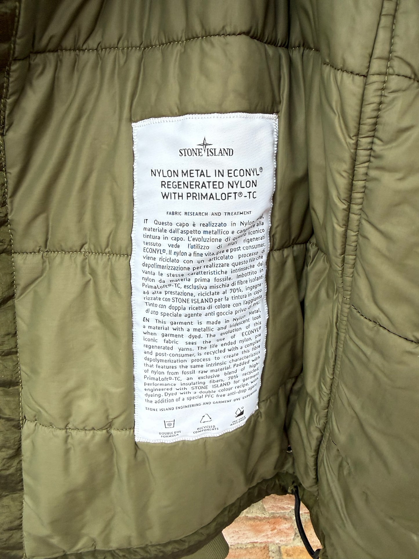 Stone Island Nylon Metal Primaloft-TC Jacket - S