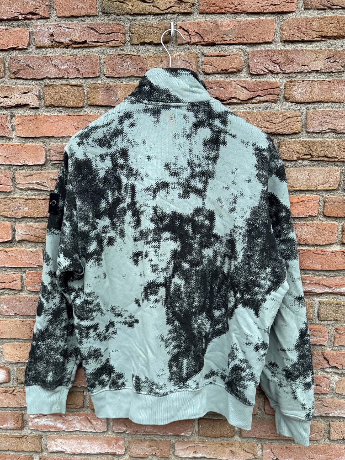 Stone Island Earth Mapping Zip Sweatshirt - L