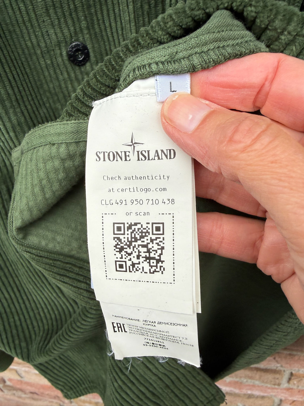 Stone Island Corduroy Overshirt - L