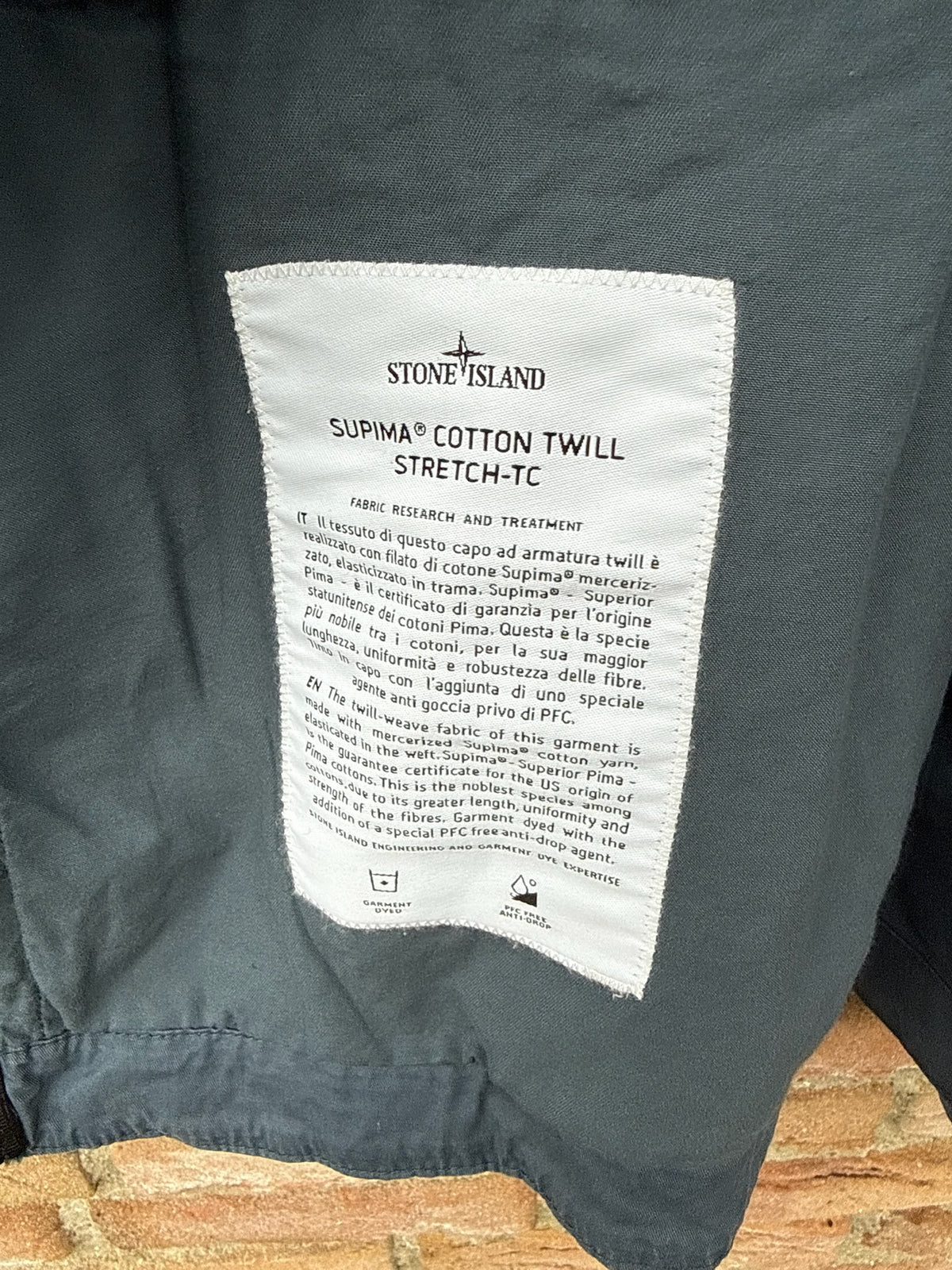 Stone Island Supima Cotton Twill Stretch-TC Jacket - L