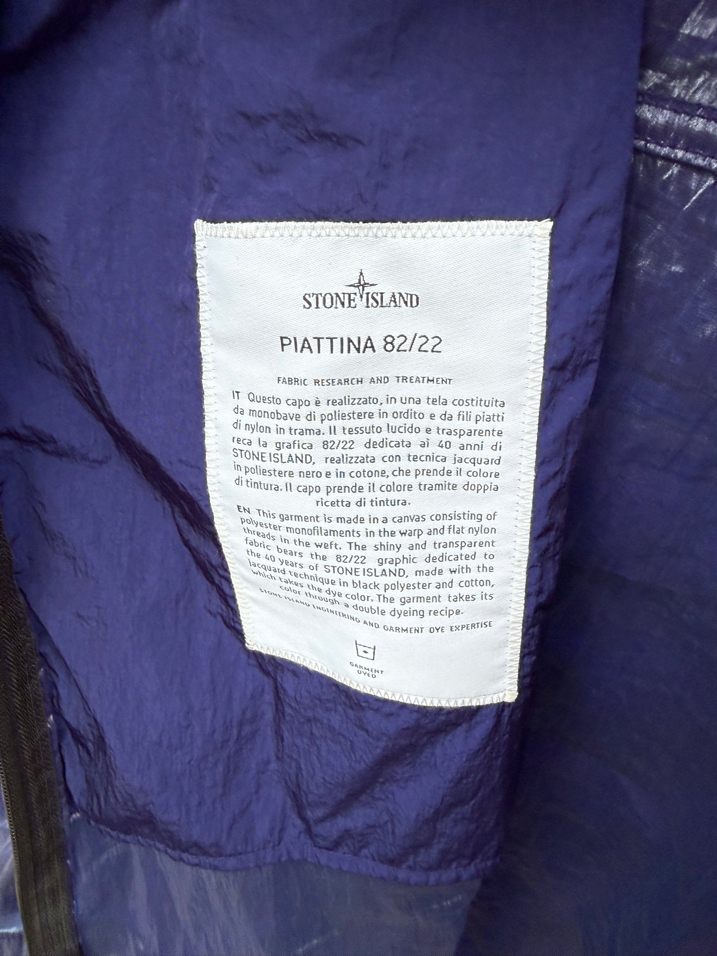 Stone Island Piattina 82/22 Jacket - M