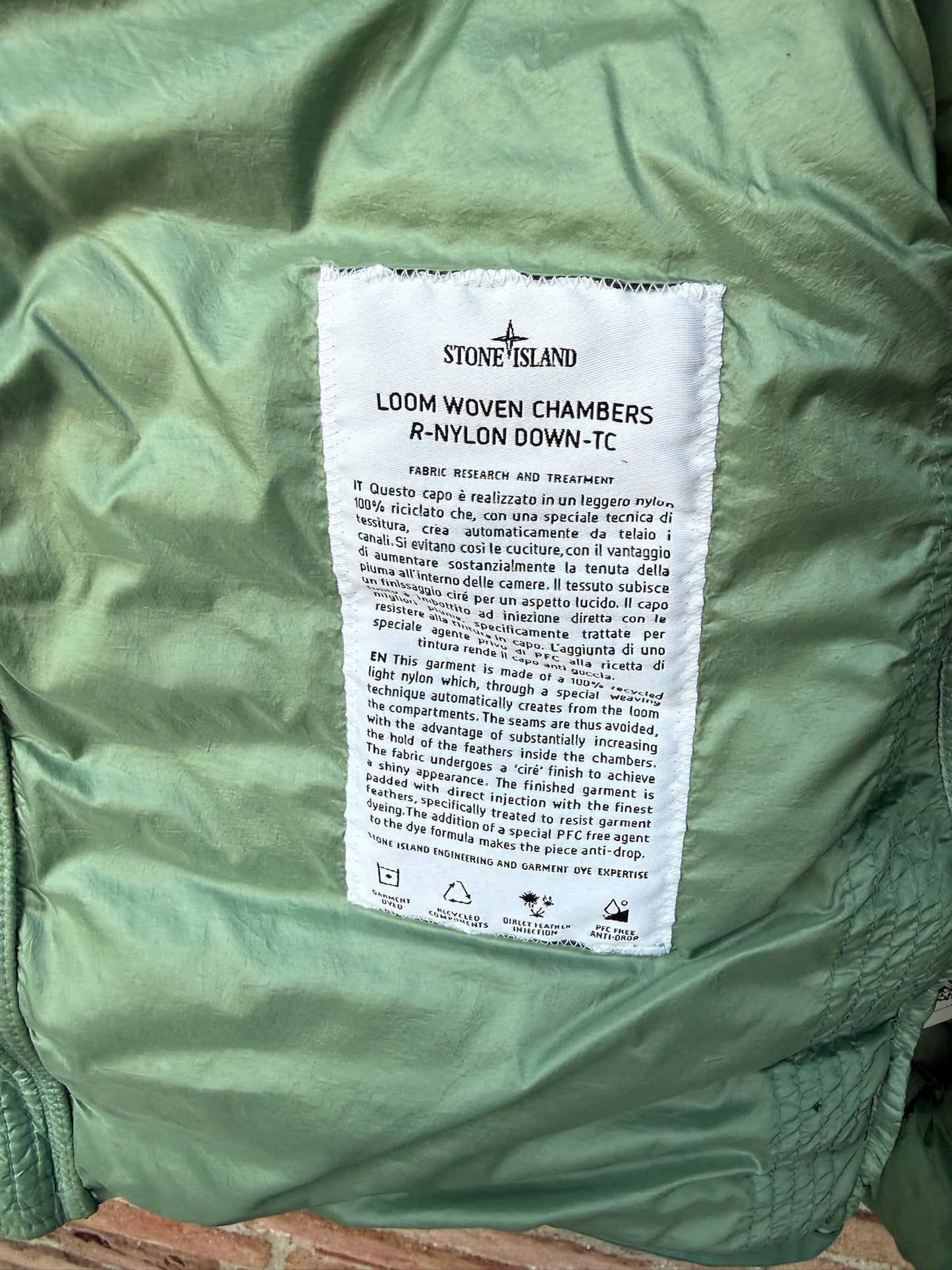 Stone Island Loom Woven Chambers R-Nylon Down-TC Jacket - XXL