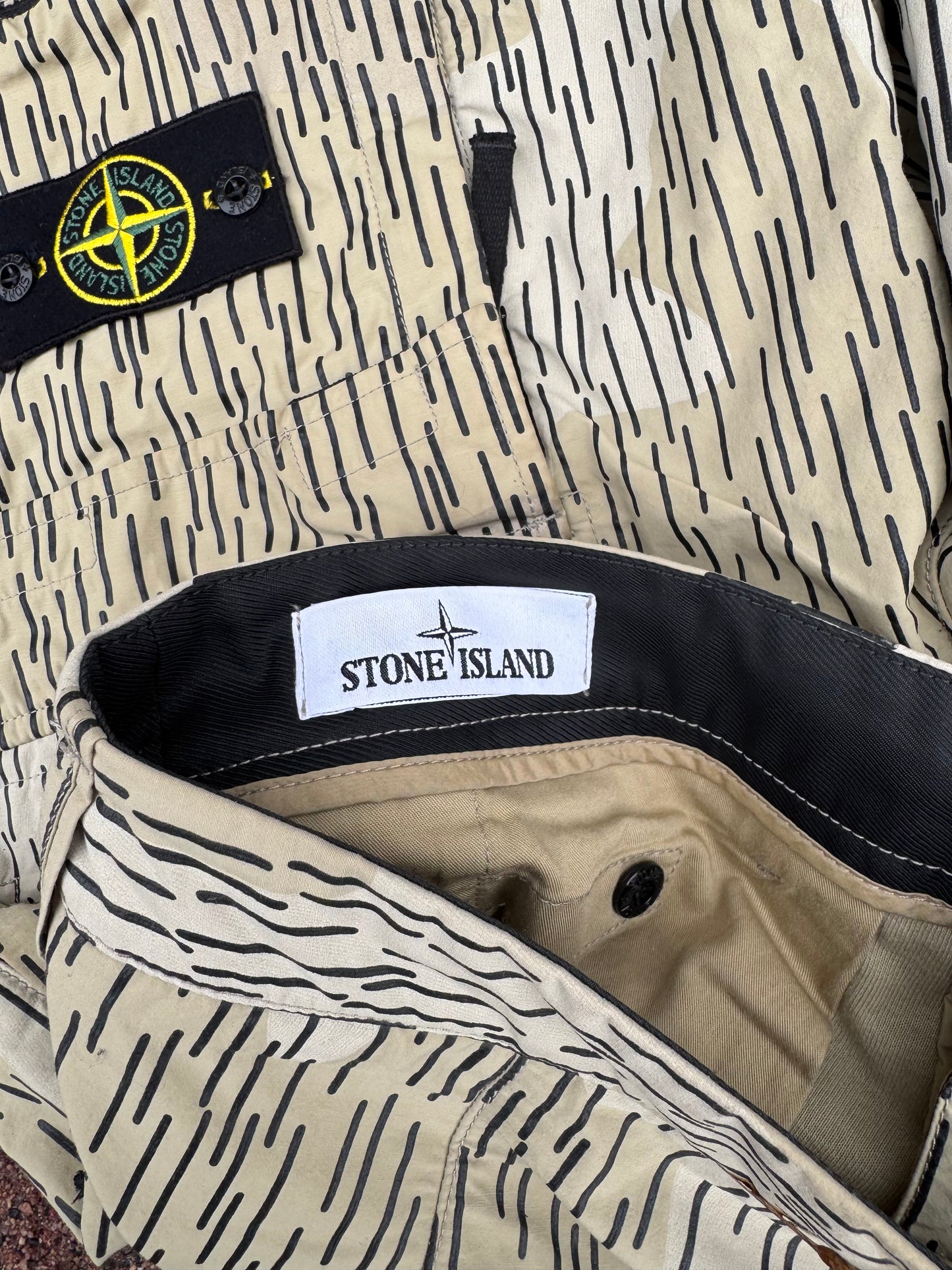 Stone Island Rain Camo Reflective Cargo - W32