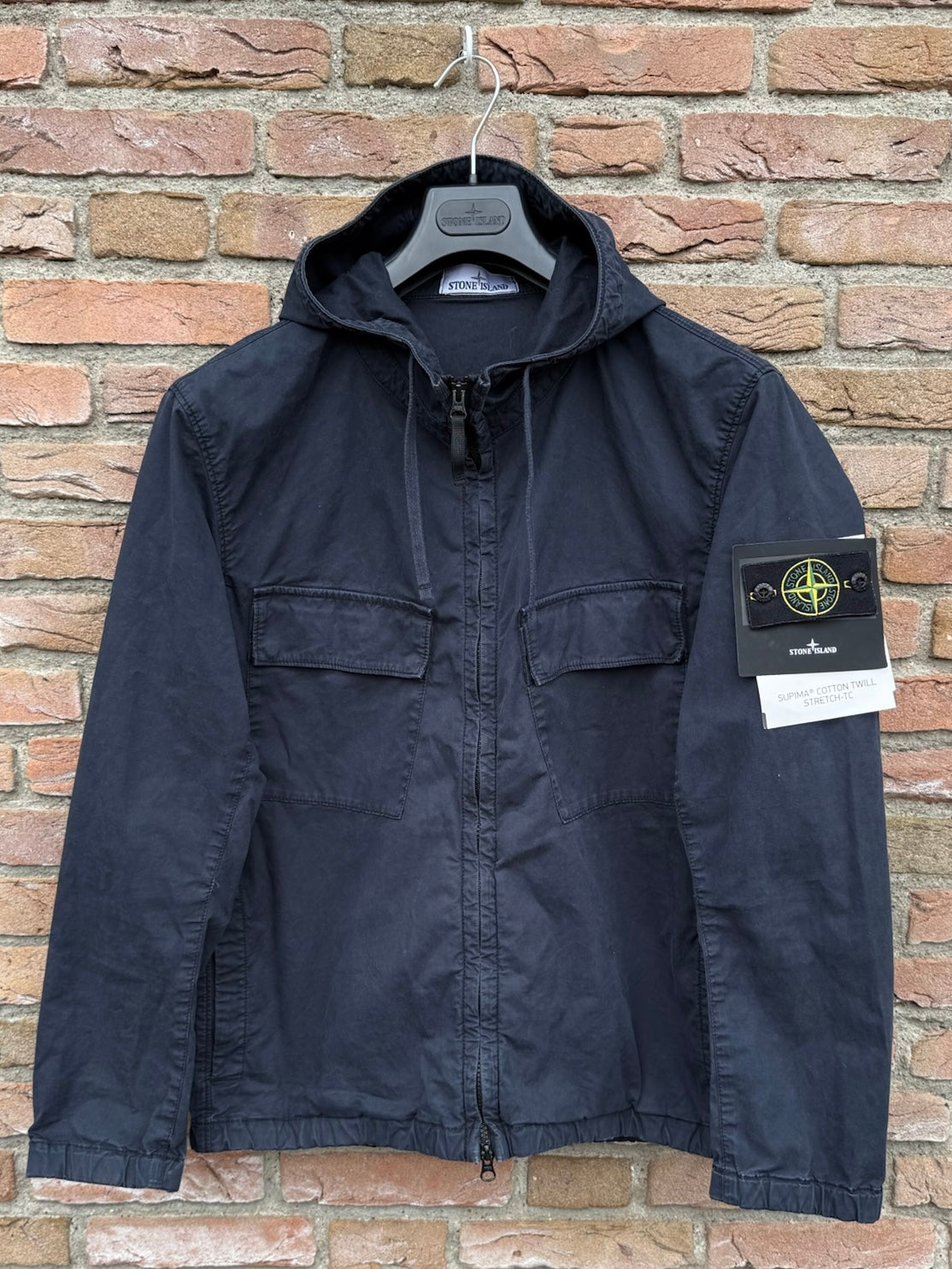 Stone Island Supima Cotton Twill Stretch-TC Jacket - M
