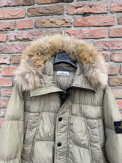 Stone Island Garment Dyed Crinkle Reps NY Down Jacket - L