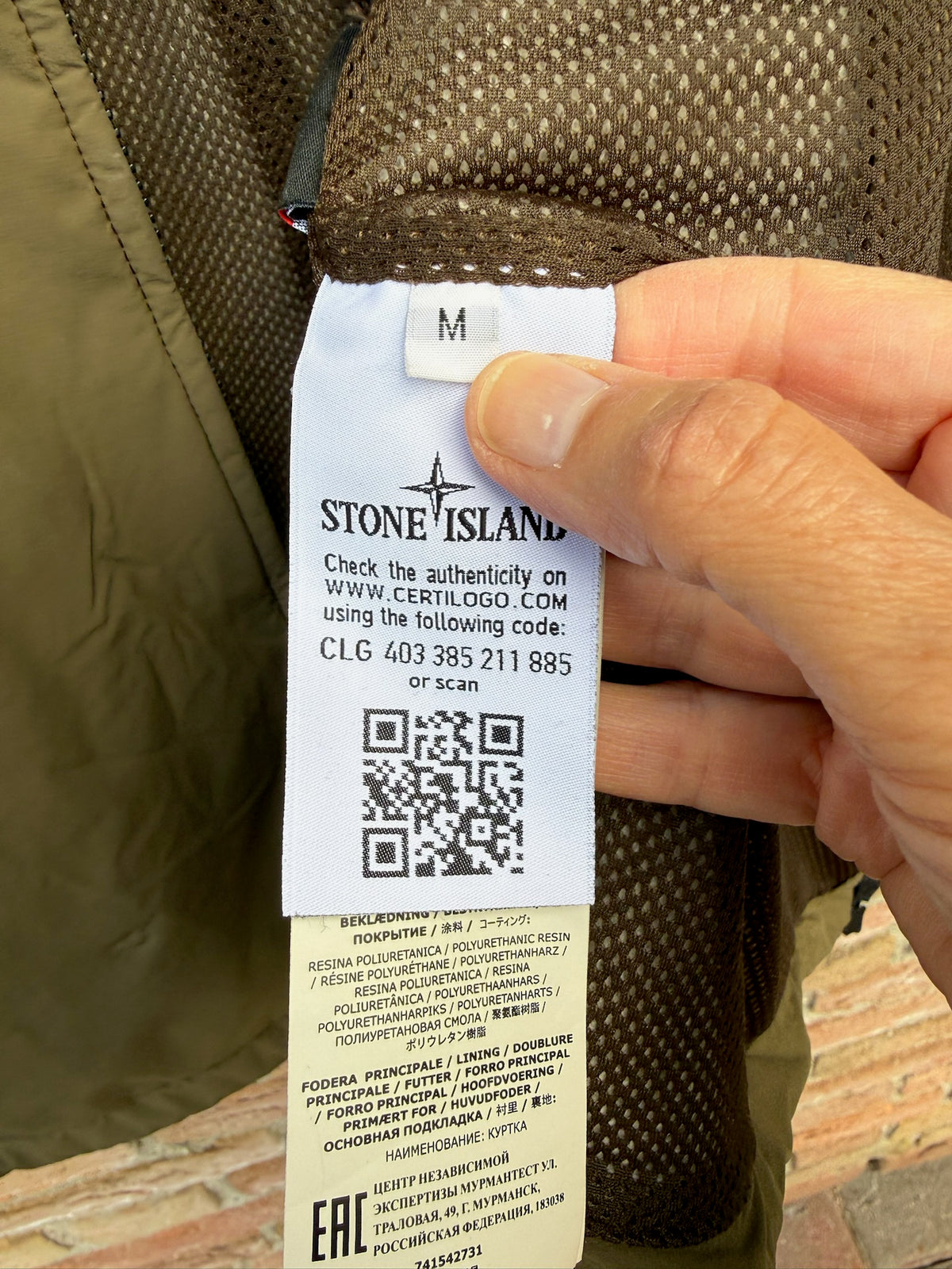 Stone Island Skin Touch Nylon-TC Polartec Jacket - M
