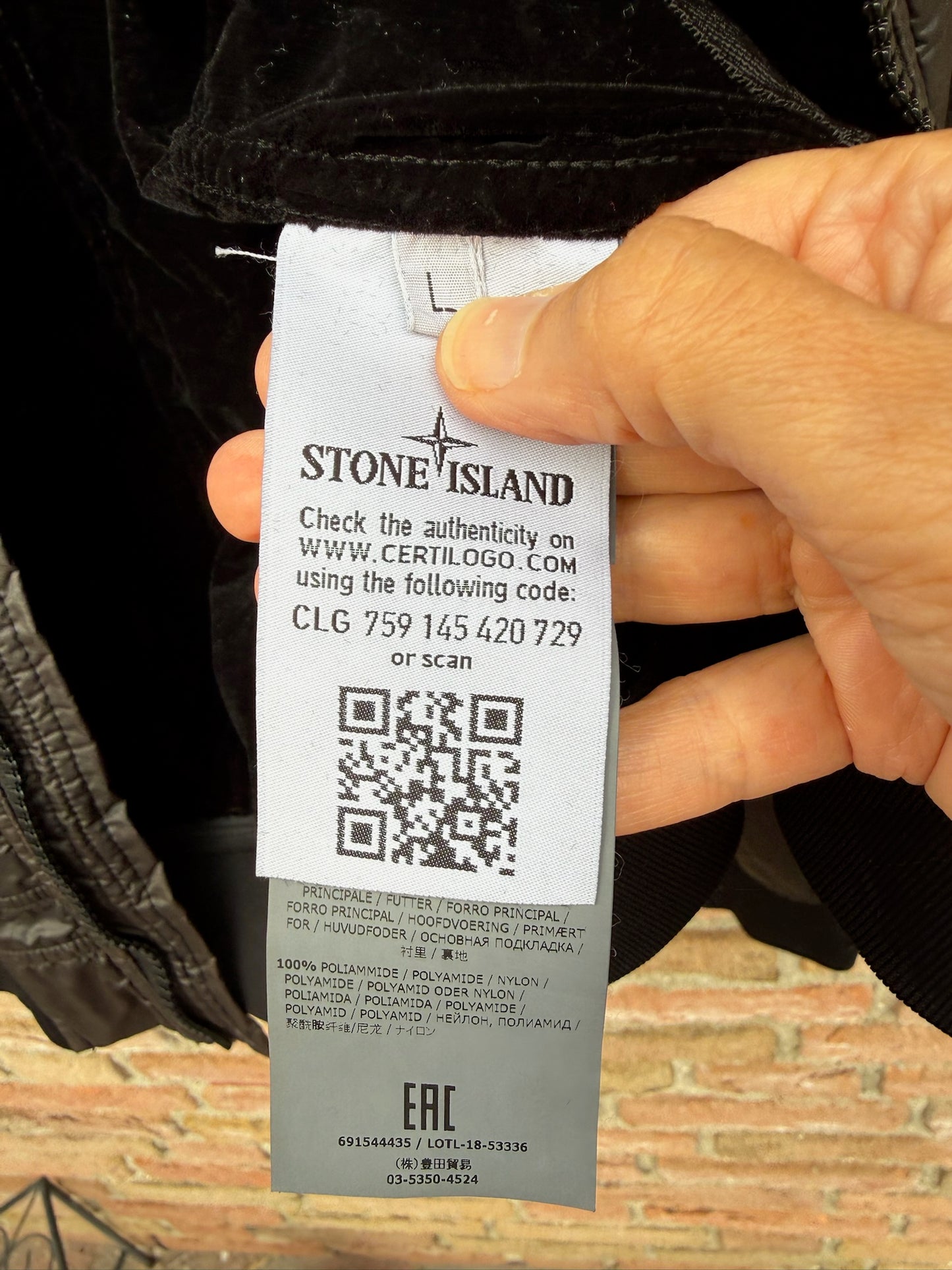 Stone Island Lamy Flock Jacket - L