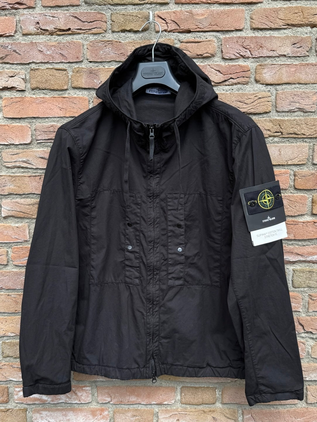 Stone Island Supima Cotton Twill Stretch-TC Jacket - M