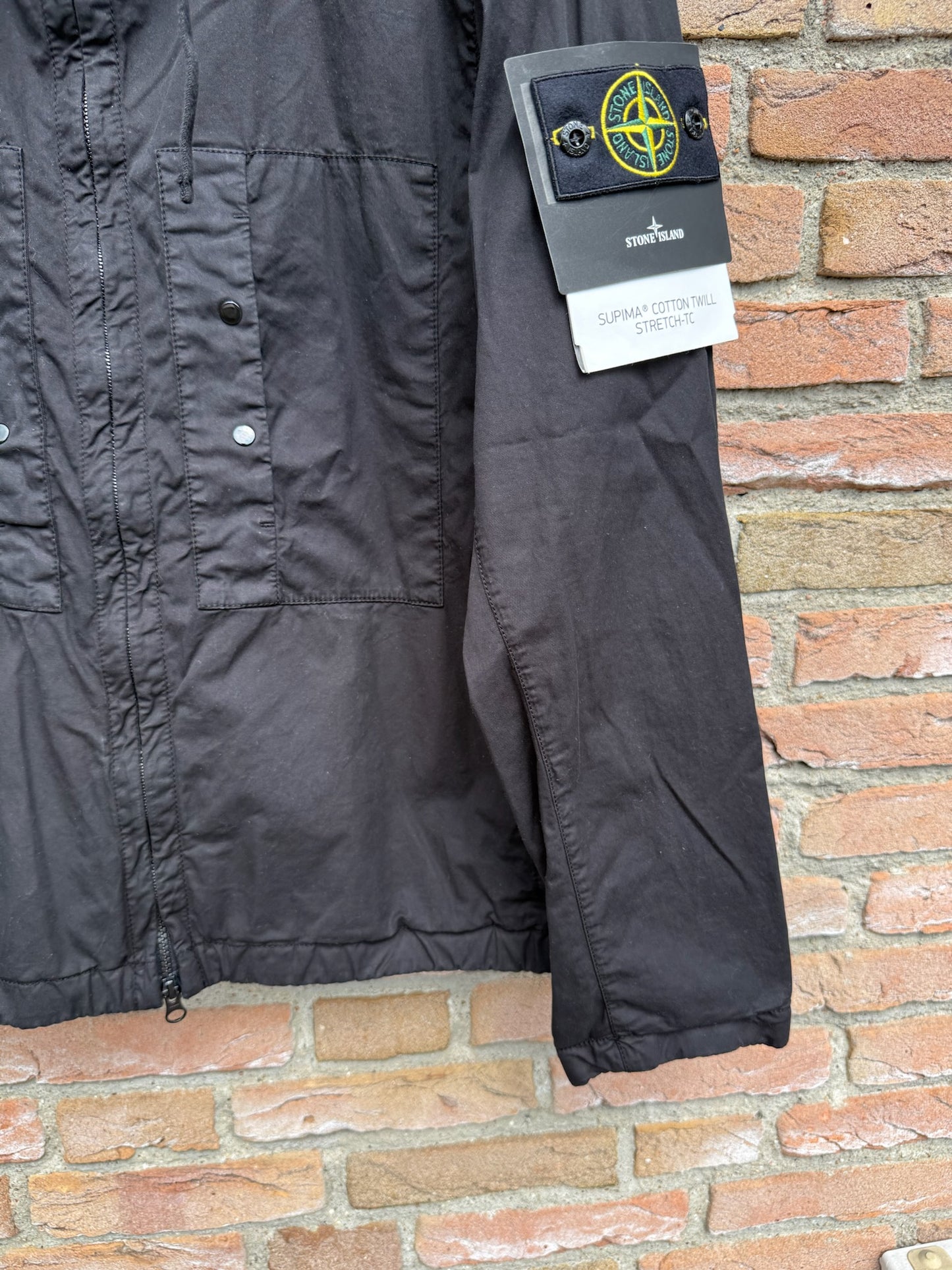 Stone Island Supima Cotton Twill Stretch-TC Jacket - M