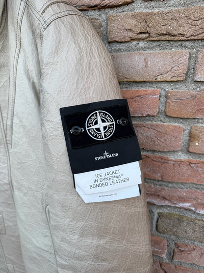 Stone Island Ice Jacket in Dyneema Boned Leather Jacket - L