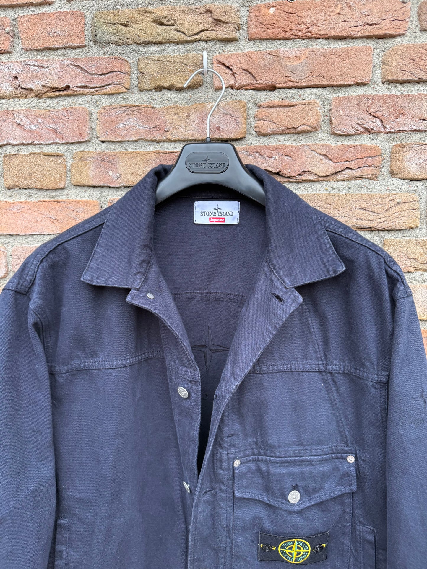 Stone Island x Supreme Bull Denim-TC Jacket - L