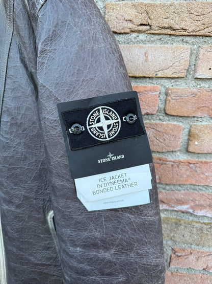 Stone Island Ice Jacket in Dyneema Boned Leather Jacket - L