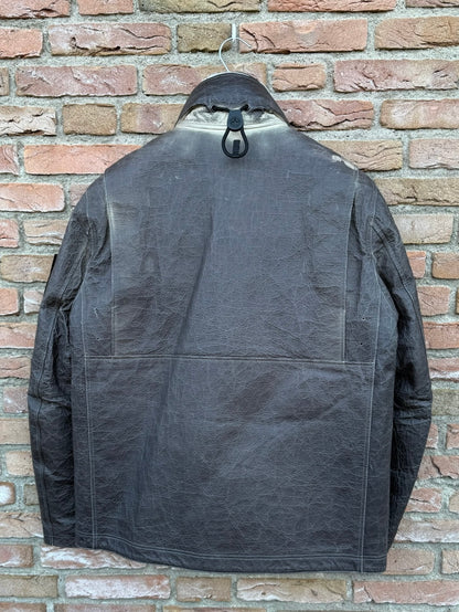Stone Island Ice Jacket in Dyneema Boned Leather Jacket - L