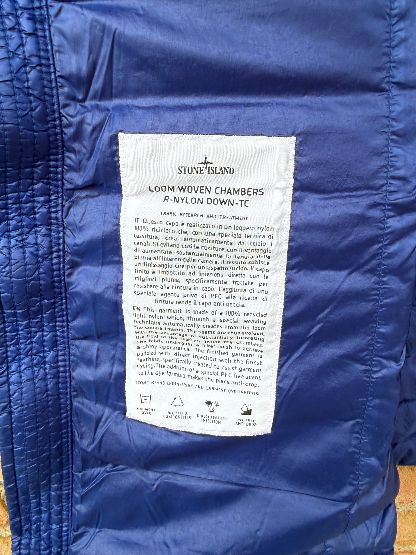 Stone Island Loom Woven Chambers R-Nylon Down-TC Gilet - XXL