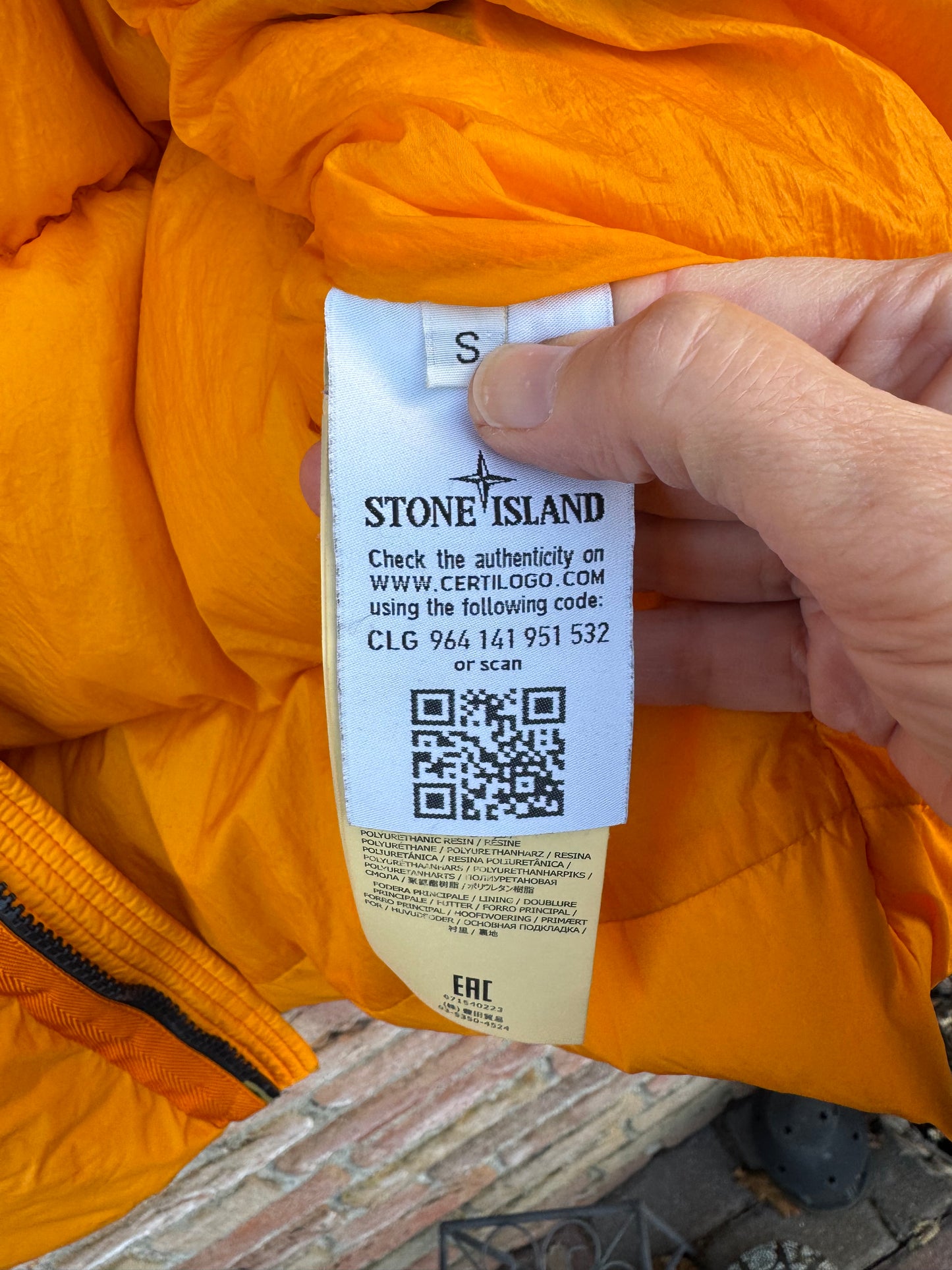 Stone Island Crinkle Reps Daunenjacke - S