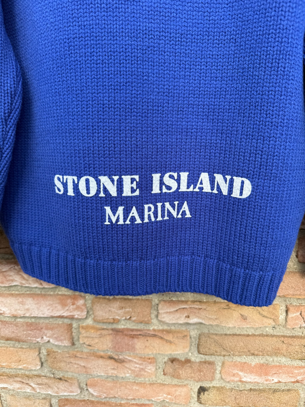 Stone Island Marina Zip Knit Pullover - L