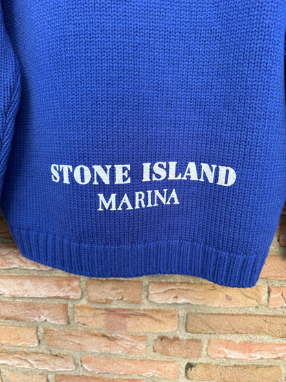 Stone Island Marina Zip Knit Pullover - L