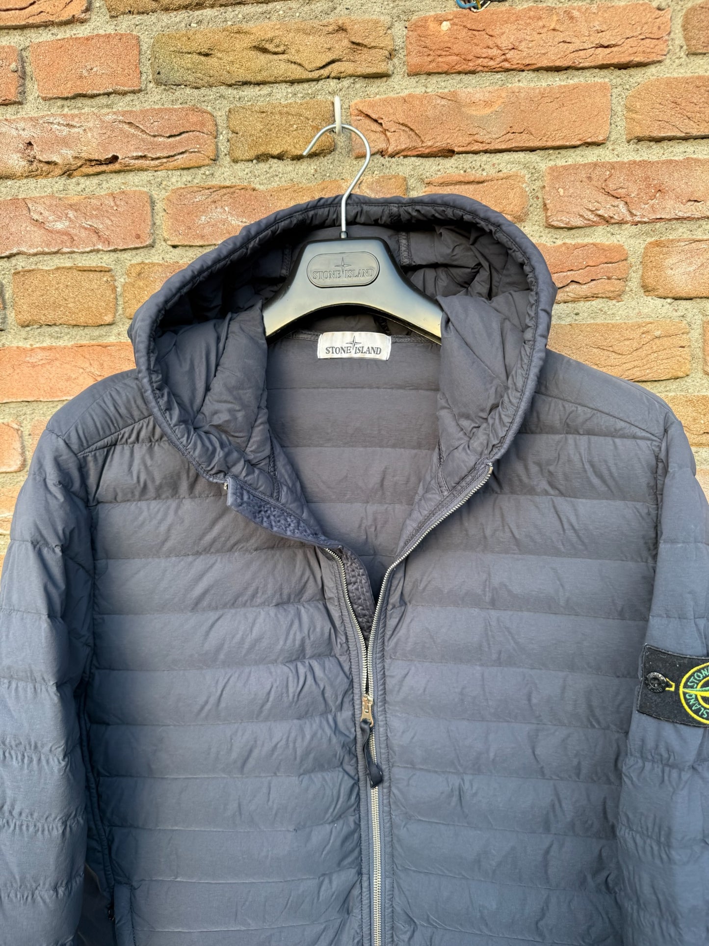 Stone Island Loom Woven Down Chambers Stretch Nylon-TC Jacket - XL