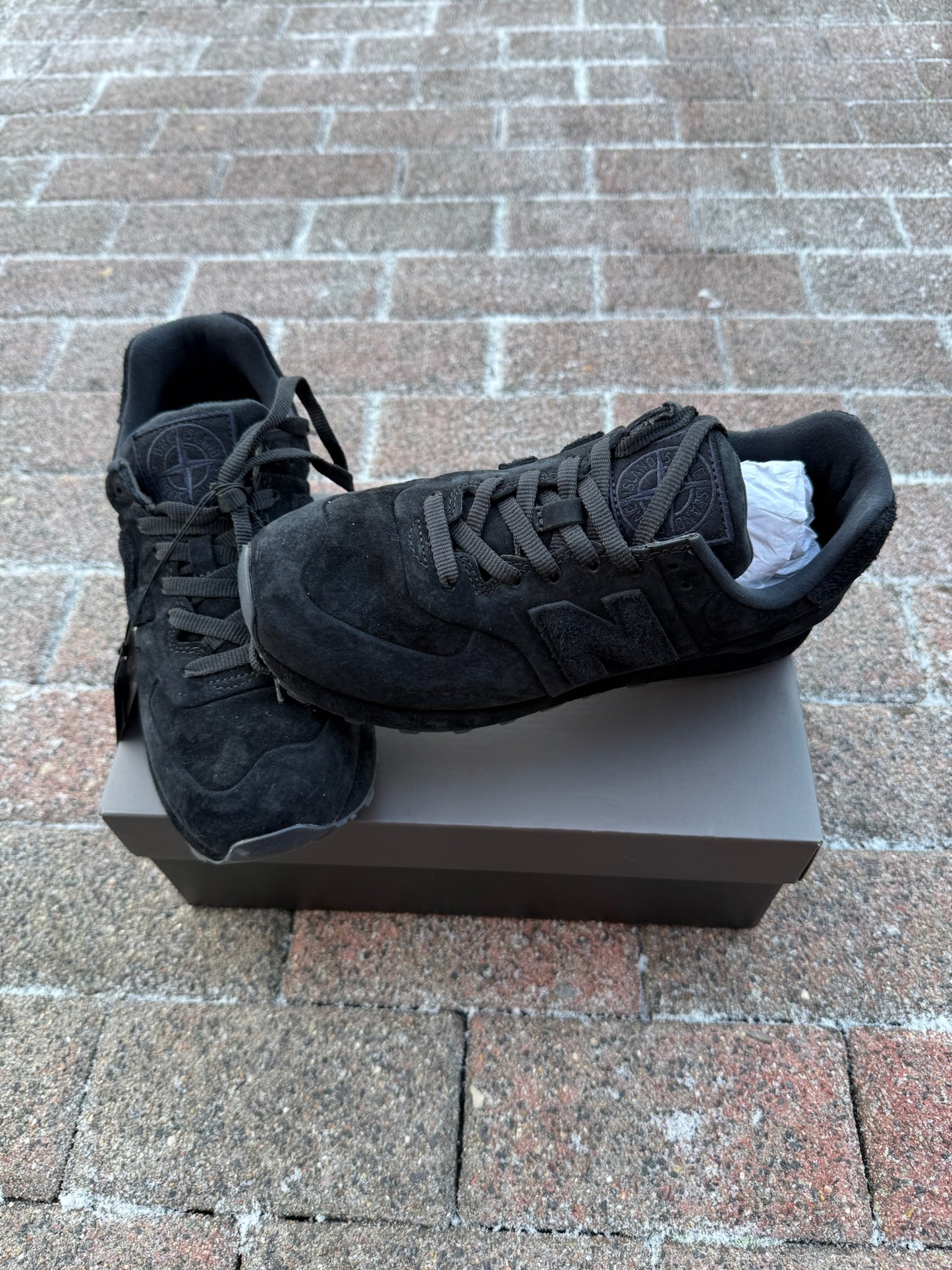 Stone Island x New Balance 574 Ghost Trainers - UK 8.5