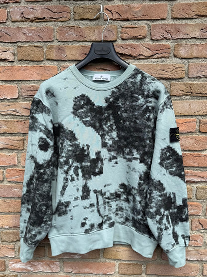 Stone Island Earth Mapping Camo Sweatshirt - S