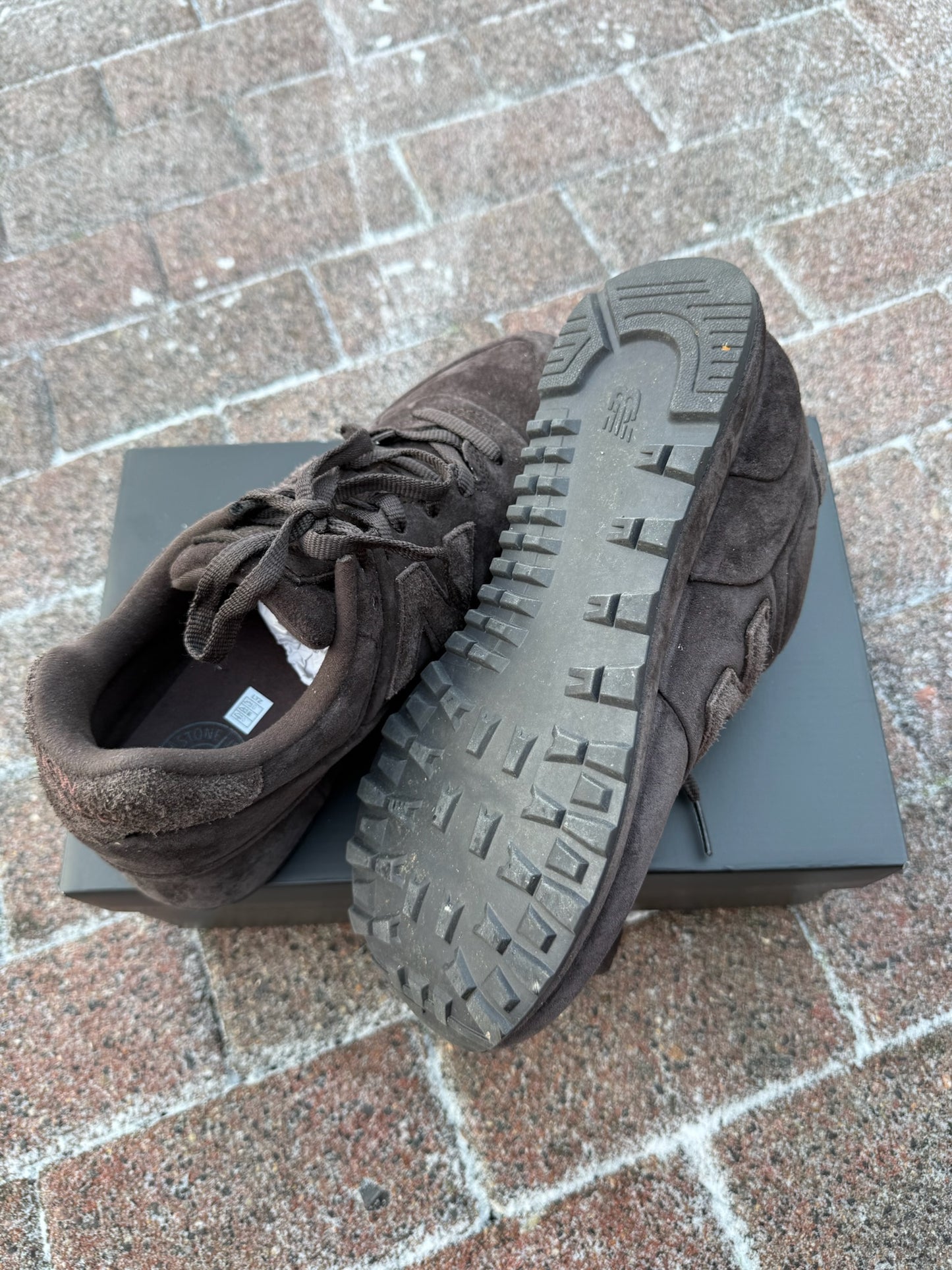 Stone Island x New Balance 574 Ghost Trainers - UK 8.5