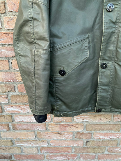 Stone Island Waxed Ice Jacke - L