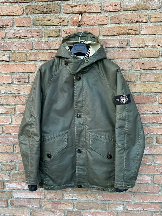 Stone Island Waxed Ice Jacke - L