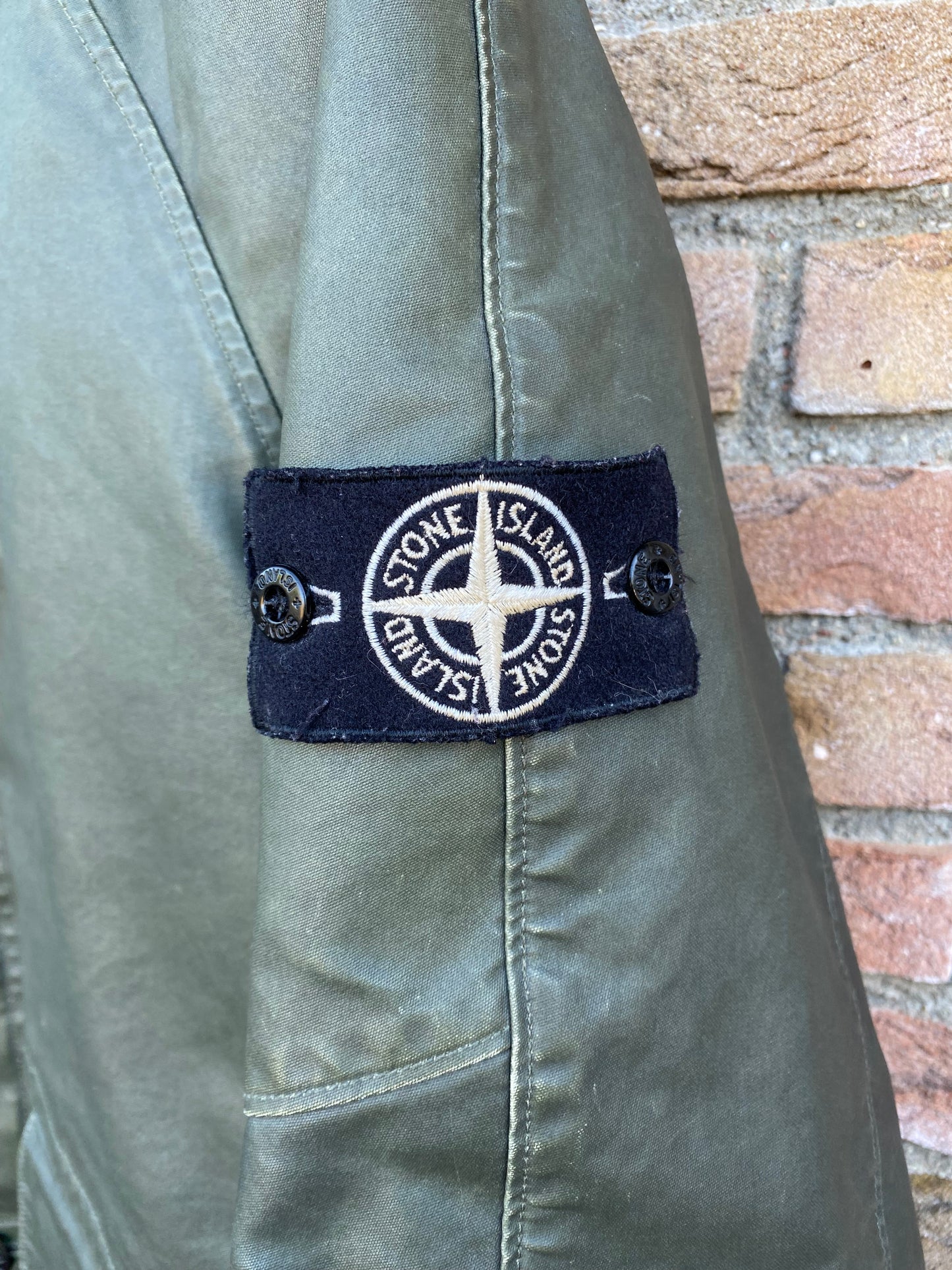 Stone Island Waxed Ice Jacke - L