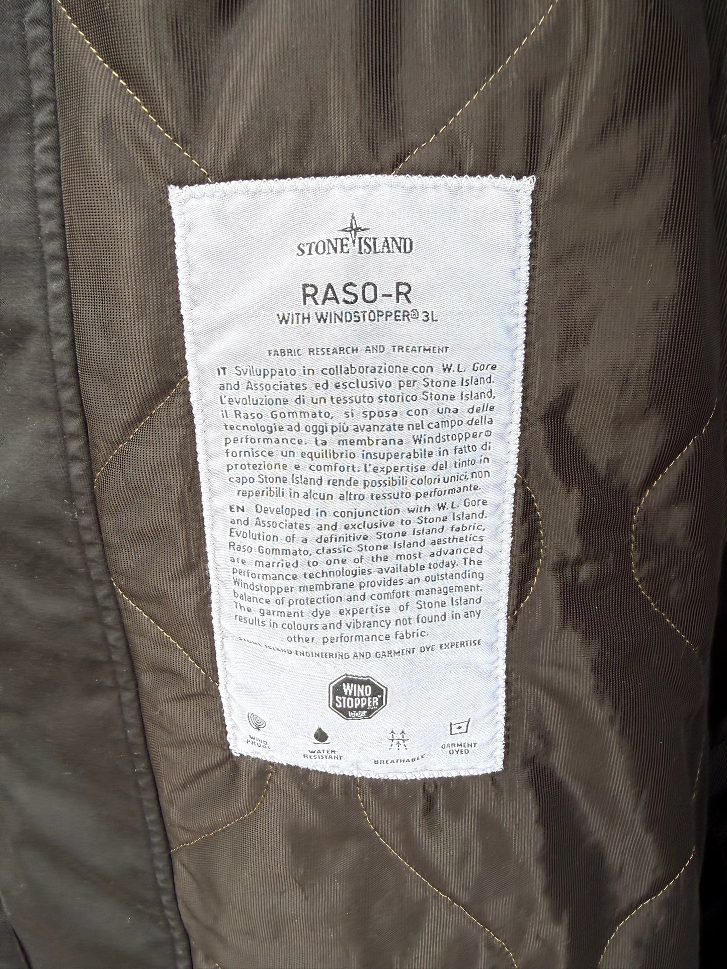 Stone Island Raso-R Windstopper 3L Jacket - XXL