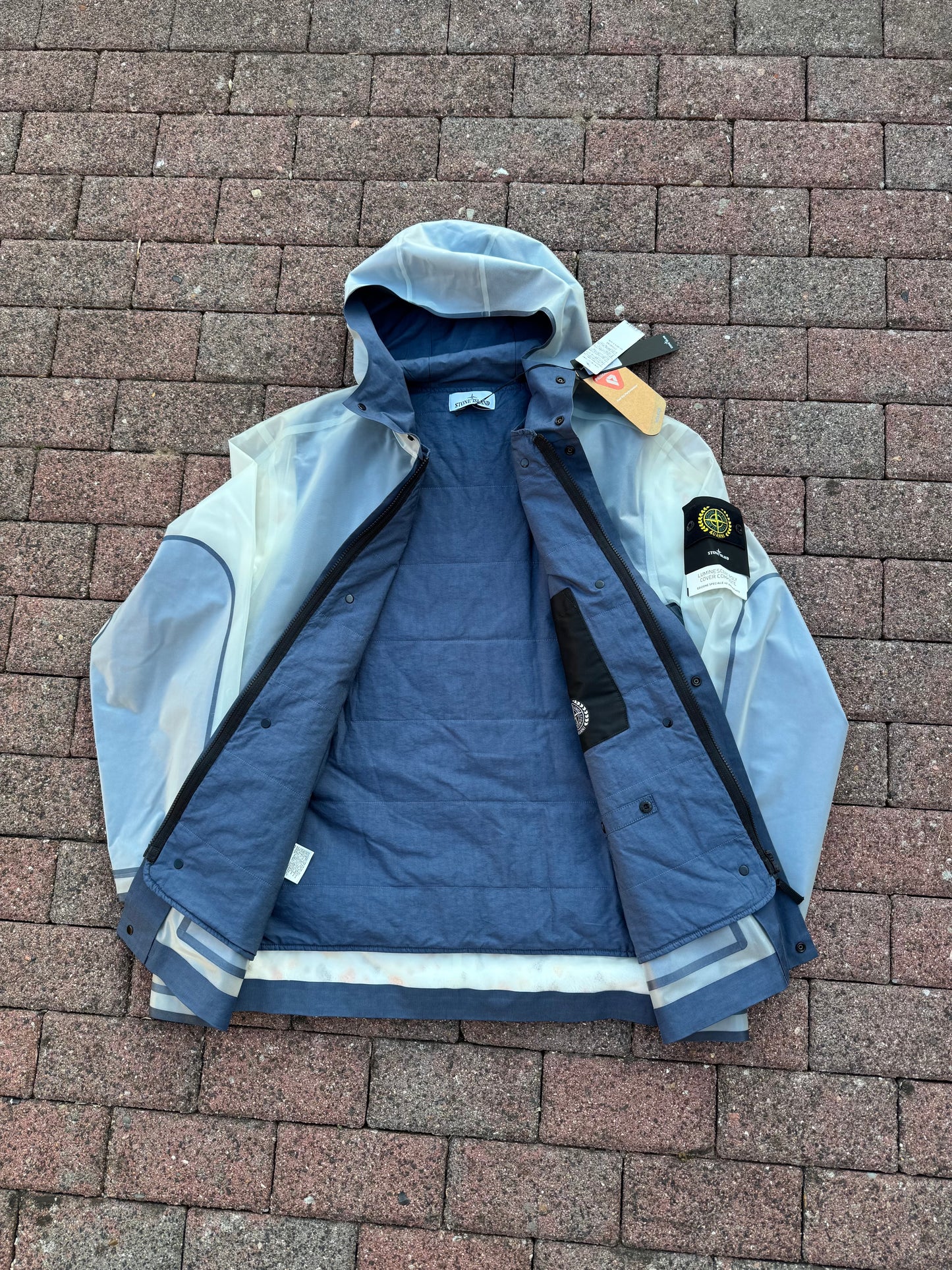 Stone Island 40 Anni Luminescent Poly Cover Composite Jacket - XL