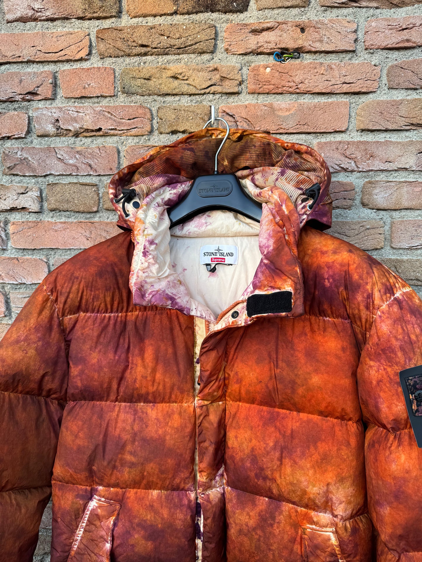 Stone Island x Supreme Paintball Camouflage Down Jacket - L