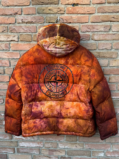 Stone Island x Supreme Paintball Camouflage Down Jacket - L