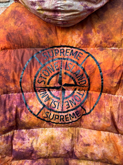 Stone Island x Supreme Paintball Camouflage Down Jacket - L