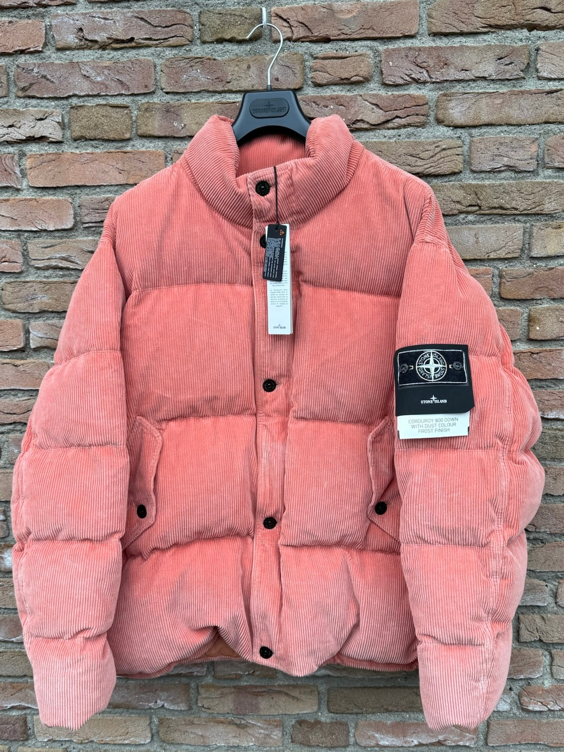 Stone Island Corduroy 800 Down with Dust Colour Frost Finish Down Jacket - XXL