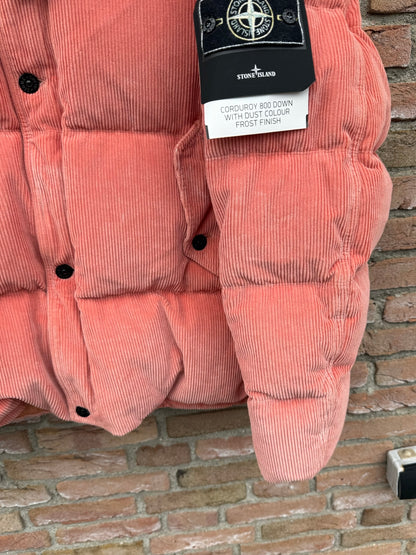 Stone Island Corduroy 800 Down with Dust Colour Frost Finish Down Jacket - XXL