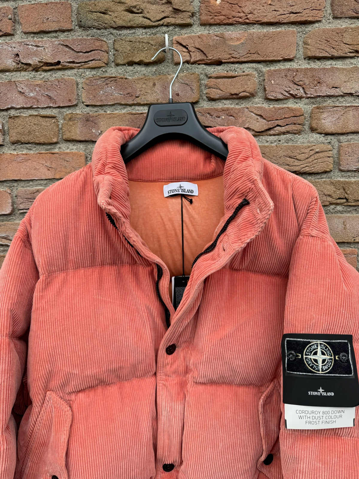 Stone Island Corduroy 800 Down with Dust Colour Frost Finish Down Jacket - XXL