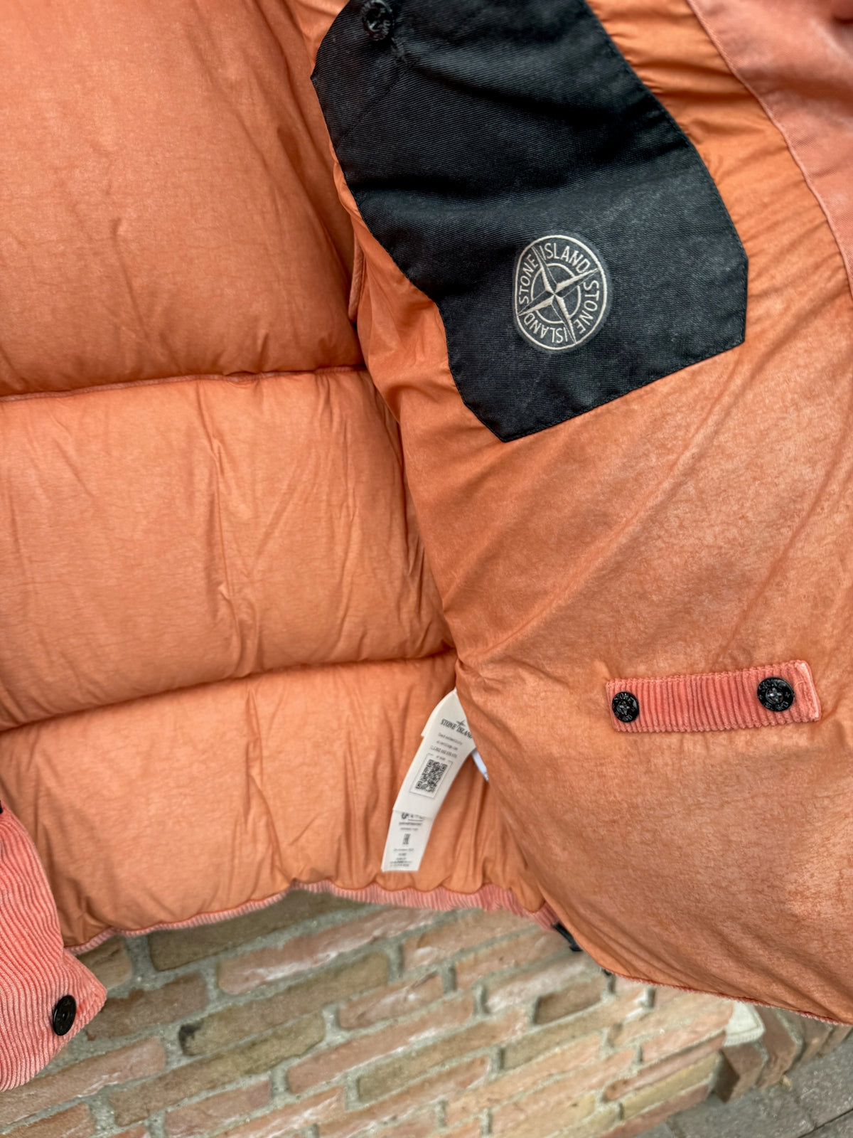 Stone Island Corduroy 800 Down with Dust Colour Frost Finish Down Jacket - XXL