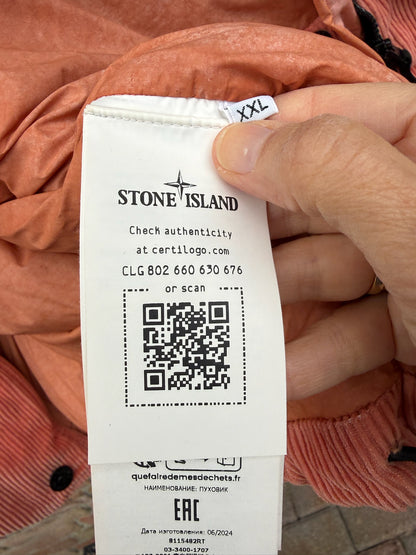 Stone Island Corduroy 800 Down with Dust Colour Frost Finish Down Jacket - XXL