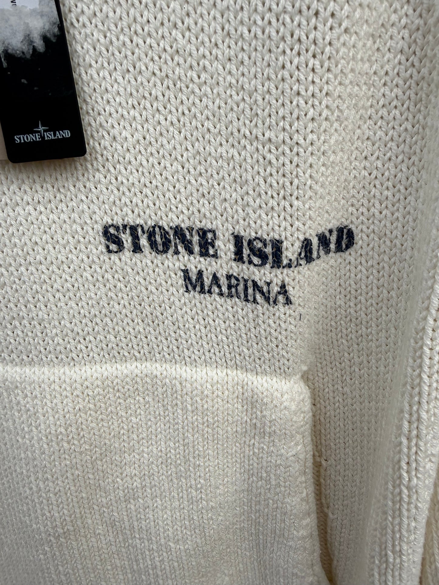 Stone Island Marina Knit Hoodie - L