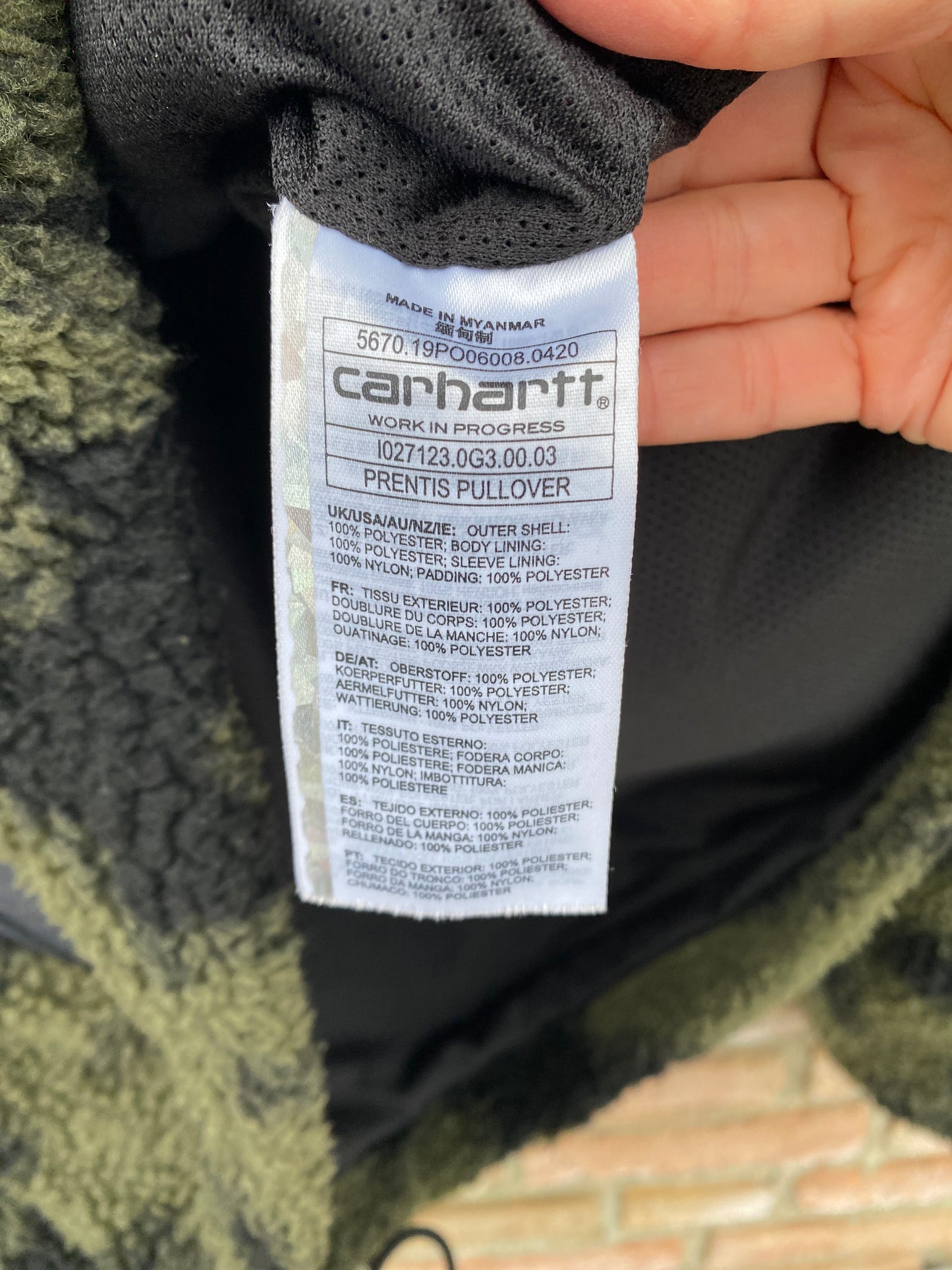 Carhartt Zip Fleece Jacke - L