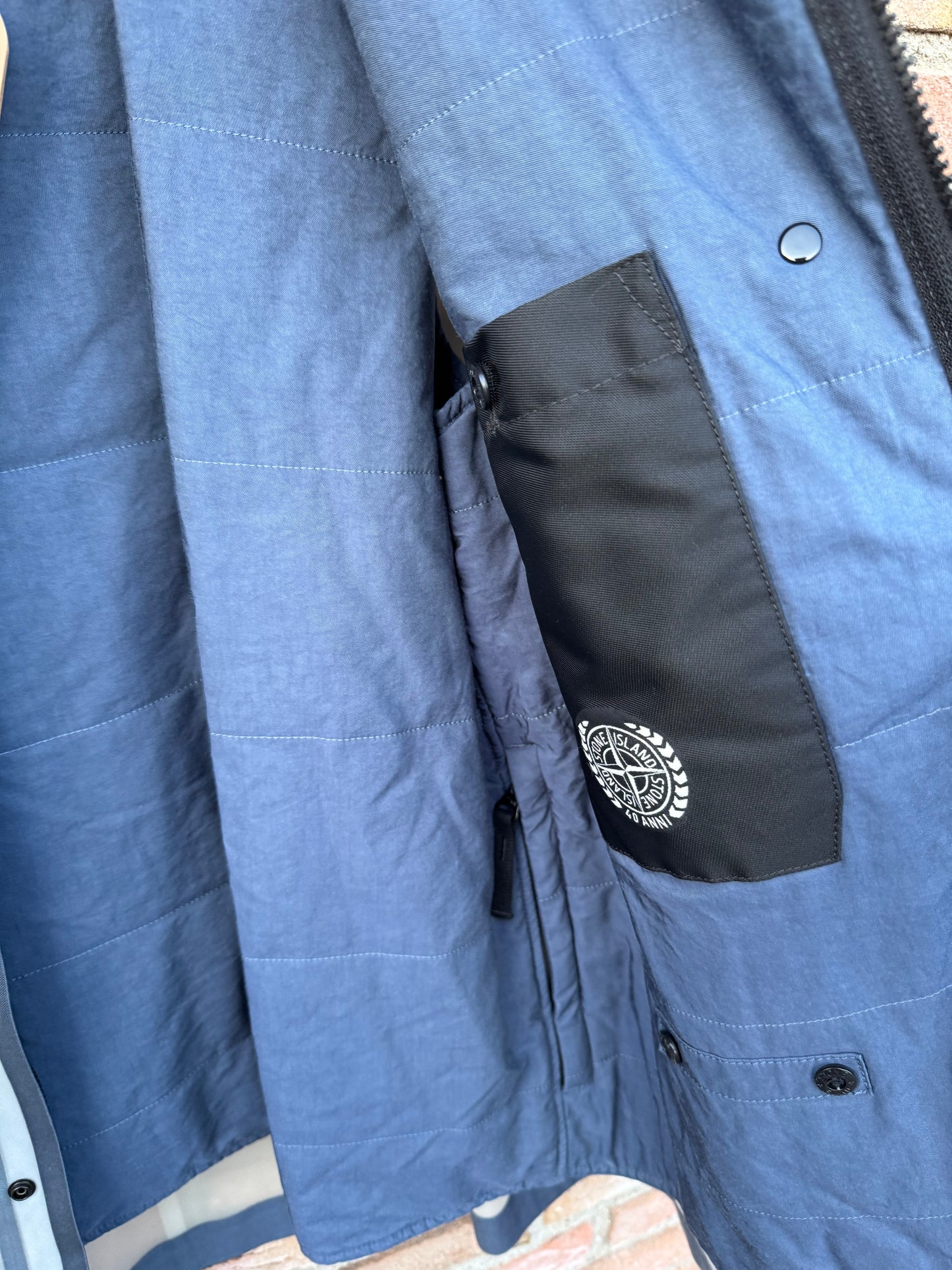 Stone Island 40 Anni Luminescent Poly Cover Composite Jacket - XL