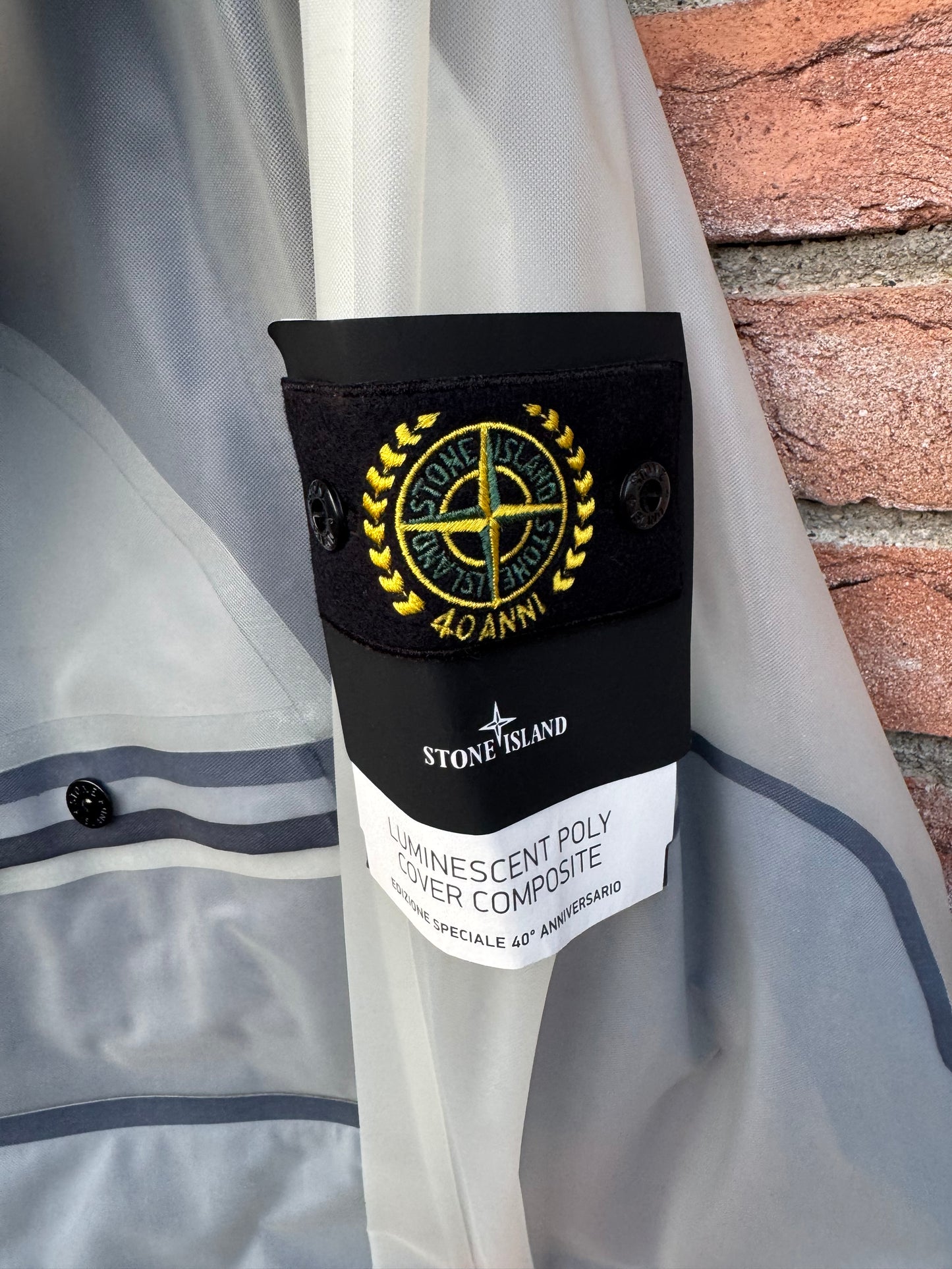 Stone Island 40 Anni Luminescent Poly Cover Composite Jacket - XL
