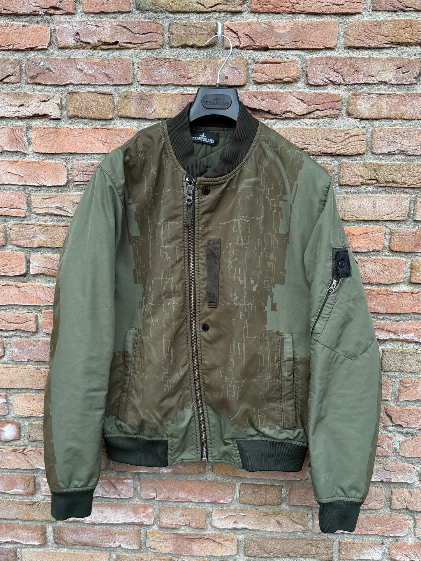 Stone Island Shadow Project David-TC Laser Print Bomber Jacket - L
